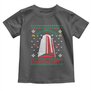 Nakatomi Plaza Baby Shirt Christmas Party 1988 Seasons Greetings TS11 Dark Heather Print Your Wear