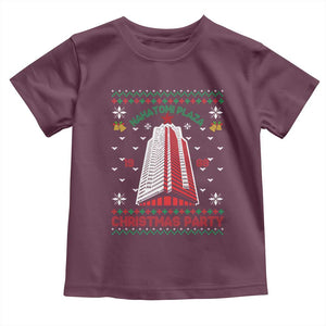 Nakatomi Plaza Baby Shirt Christmas Party 1988 Seasons Greetings TS11 Maroon Print Your Wear
