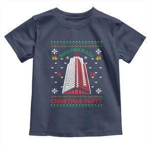 Nakatomi Plaza Baby Shirt Christmas Party 1988 Seasons Greetings TS11 Navy Print Your Wear