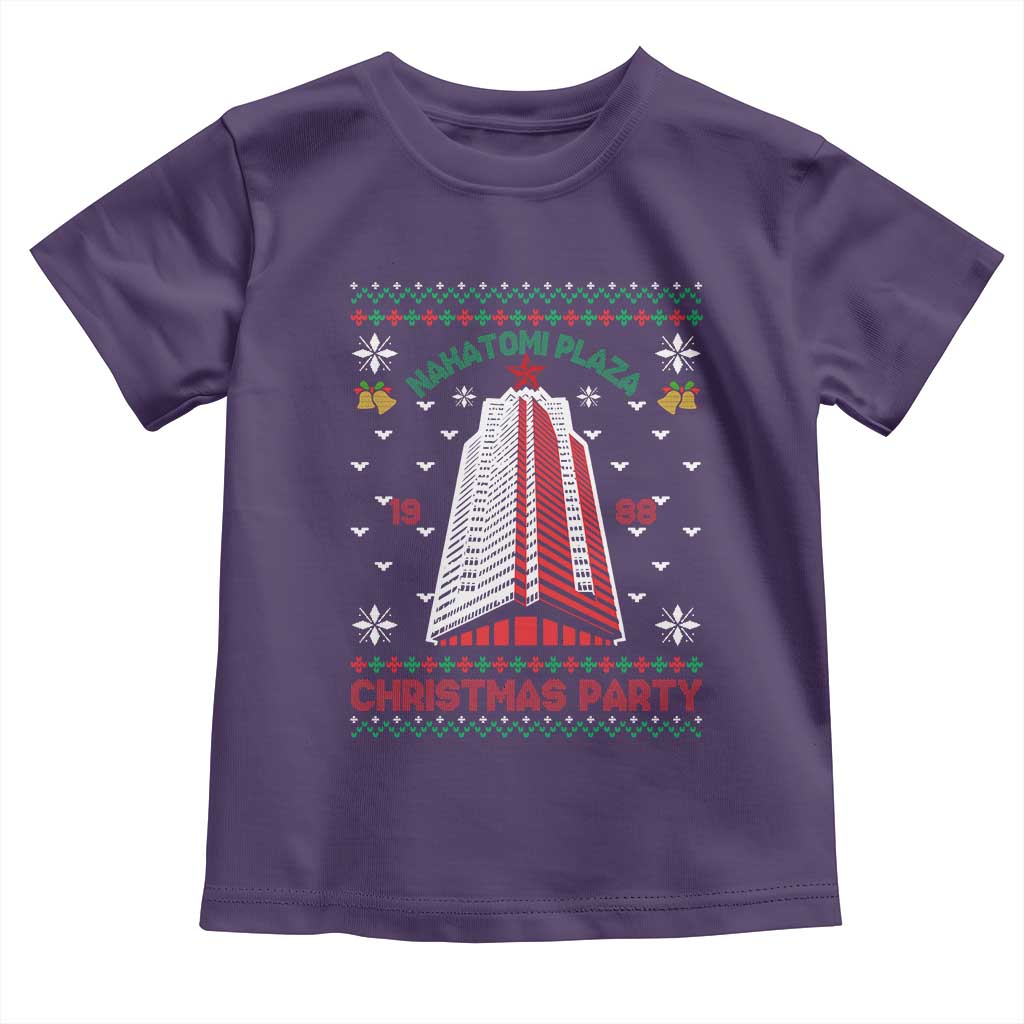 Nakatomi Plaza Baby Shirt Christmas Party 1988 Seasons Greetings TS11 Purple Print Your Wear