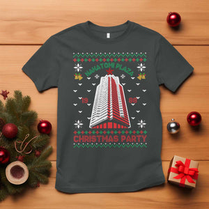 Nakatomi Plaza T Shirt Christmas Party 1988 Seasons Greetings TS11 Dark Heather Print Your Wear