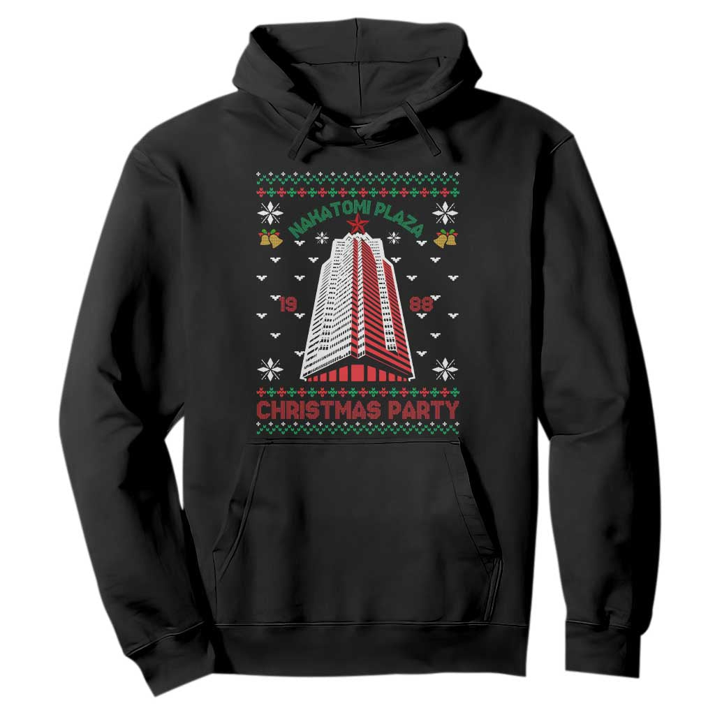 Nakatomi Plaza Hoodie Christmas Party 1988 Seasons Greetings TS11 Black Print Your Wear