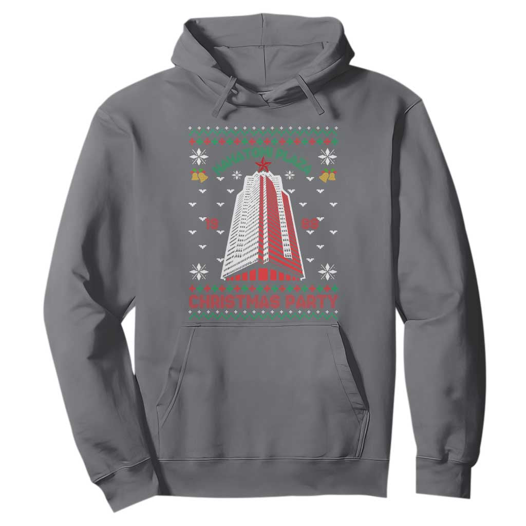 Nakatomi Plaza Hoodie Christmas Party 1988 Seasons Greetings TS11 Charcoal Print Your Wear