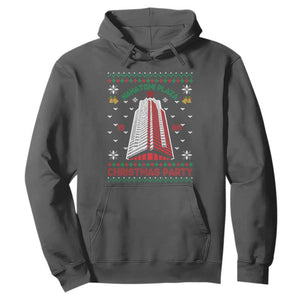 Nakatomi Plaza Hoodie Christmas Party 1988 Seasons Greetings TS11 Dark Heather Print Your Wear