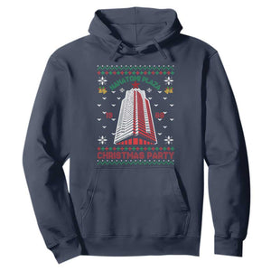 Nakatomi Plaza Hoodie Christmas Party 1988 Seasons Greetings TS11 Navy Print Your Wear