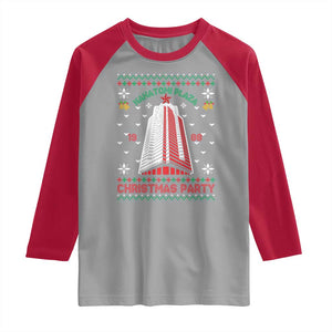 Nakatomi Plaza Raglan Shirt Christmas Party 1988 Seasons Greetings TS11 Sport Gray Red Print Your Wear