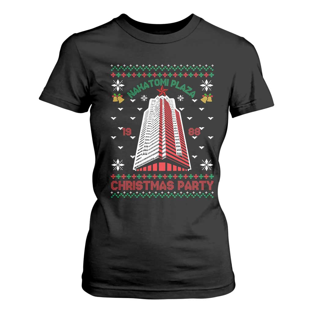 Nakatomi Plaza T Shirt For Women Christmas Party 1988 Seasons Greetings TS11 Black Print Your Wear