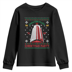 Nakatomi Plaza Youth Sweatshirt Christmas Party 1988 Seasons Greetings TS11 Black Print Your Wear