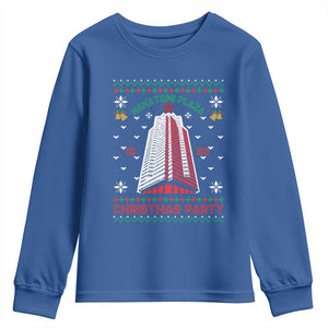 Nakatomi Plaza Youth Sweatshirt Christmas Party 1988 Seasons Greetings TS11 Royal Blue Print Your Wear