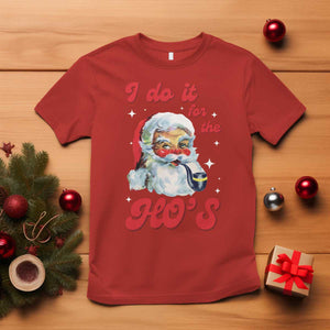 Funny I Do It For The Ho's T Shirt Christmas Black Naughty Santa TS11 Red Print Your Wear