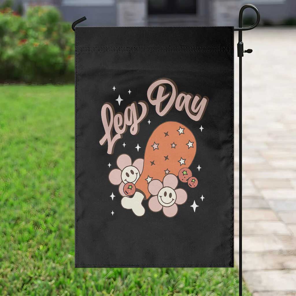 Funny Retro Thanksgiving Garden Flag Leg Day Fall Season Family Matching TS11 Print Your Wear