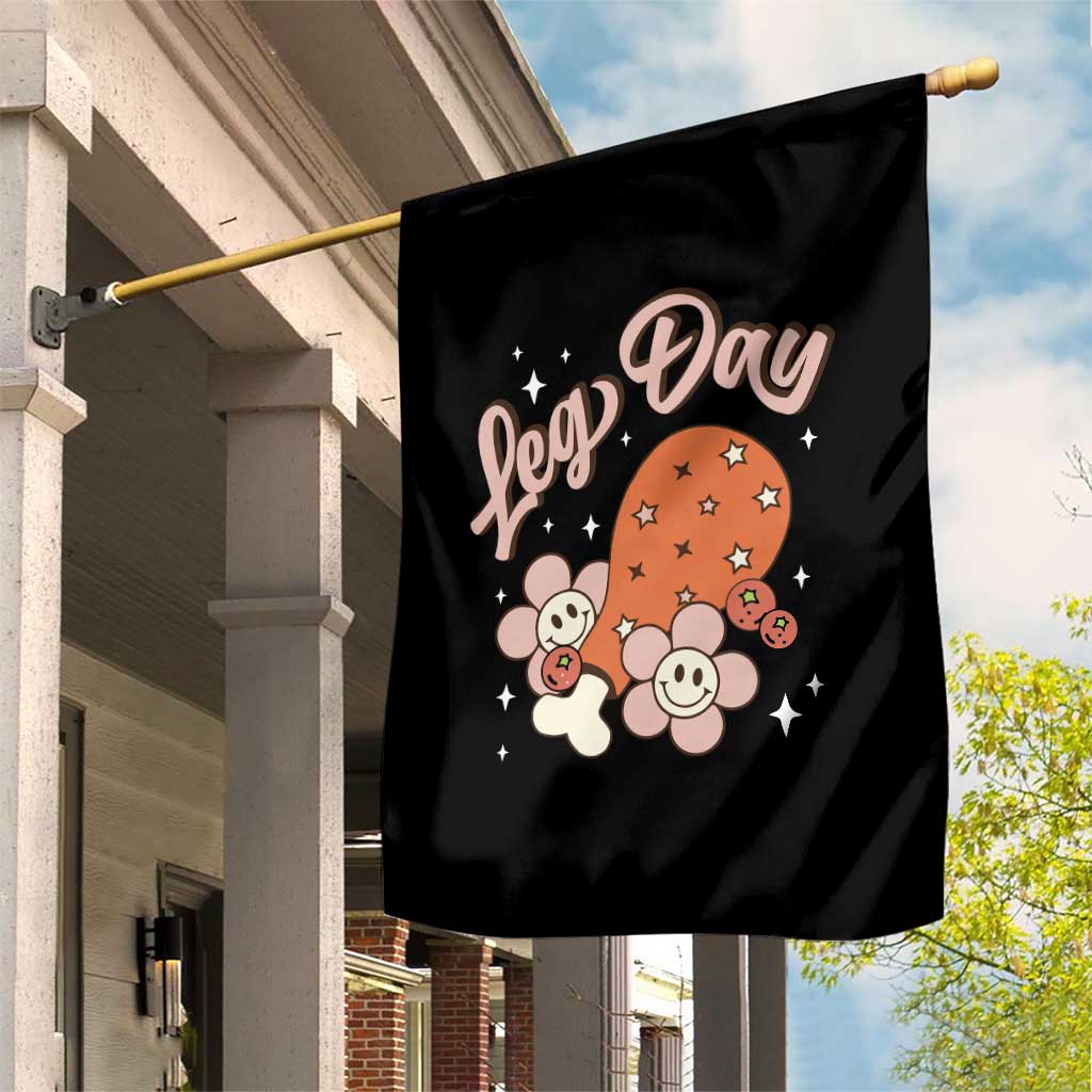 Funny Retro Thanksgiving Garden Flag Leg Day Fall Season Family Matching TS11 Print Your Wear