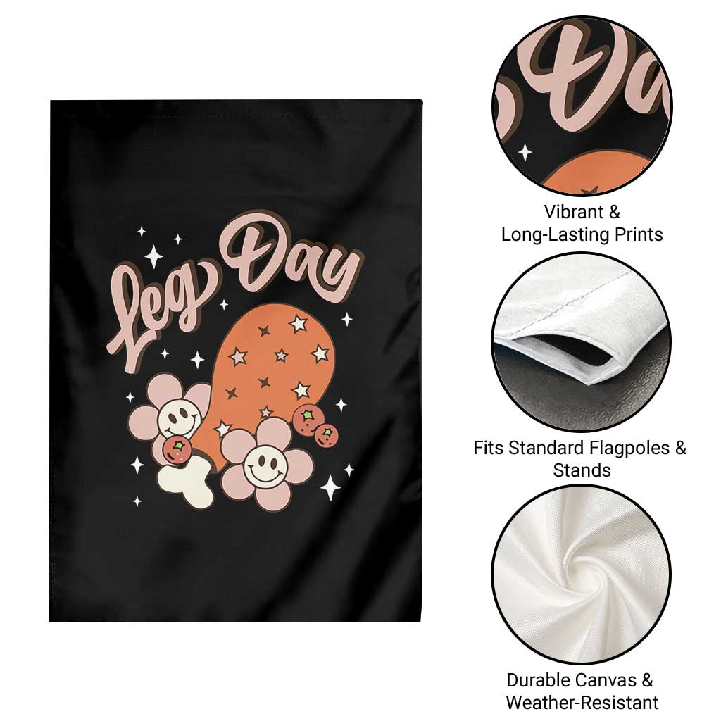 Funny Retro Thanksgiving Garden Flag Leg Day Fall Season Family Matching TS11 Print Your Wear