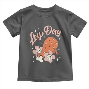 Funny Retro Thanksgiving Baby Shirt Leg Day Fall Season Family Matching TS11 Dark Heather Print Your Wear