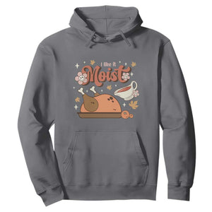 Funny Retro Thanksgiving Hoodie I Like It Moist Fall Season Family Matching TS11 Charcoal Print Your Wear