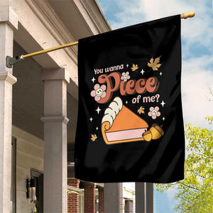 Funny Retro Thanksgiving Garden Flag You Wanna Piece Of Me Fall Season Family Matching TS11 Print Your Wear