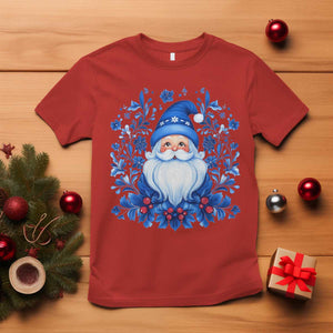 Norwegian Christmas Scandinavian Yule Santa Folk Art Winter Solstice T Shirt TS11 Red Print Your Wear