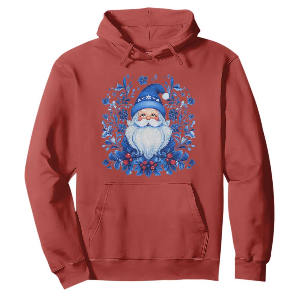 Norwegian Christmas Scandinavian Yule Santa Folk Art Winter Solstice Hoodie TS11 Red Print Your Wear