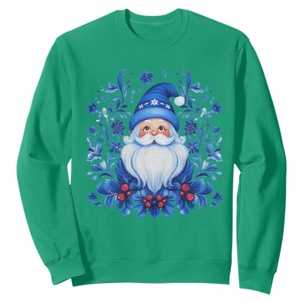 Norwegian Christmas Scandinavian Yule Santa Folk Art Winter Solstice Sweatshirt TS11 Irish Green Print Your Wear