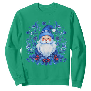 Norwegian Christmas Scandinavian Yule Santa Folk Art Winter Solstice Sweatshirt TS11 Irish Green Print Your Wear