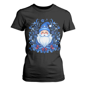 Norwegian Christmas Scandinavian Yule Santa Folk Art Winter Solstice T Shirt For Women TS11 Black Print Your Wear