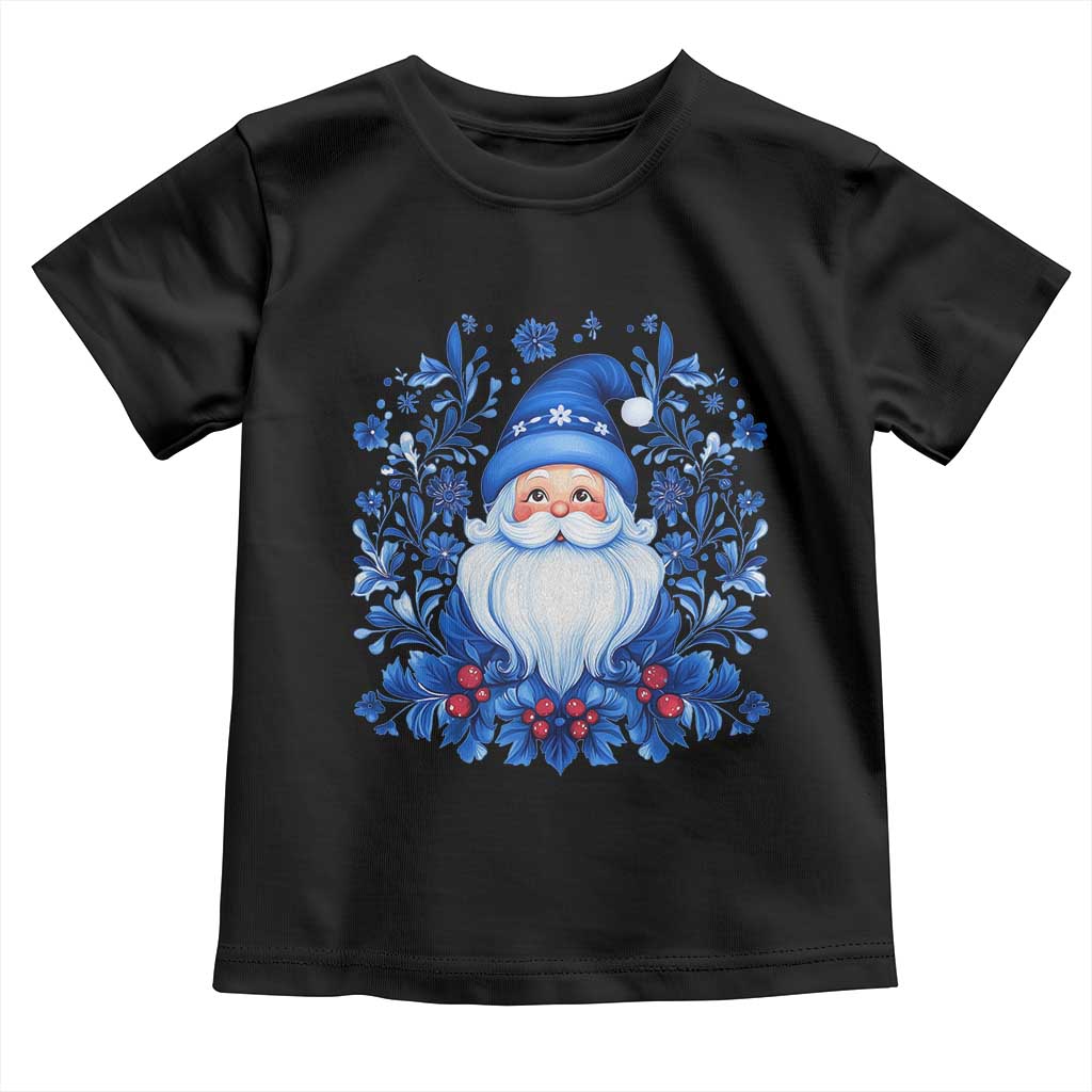 Norwegian Christmas Scandinavian Yule Santa Folk Art Winter Solstice Toddler T Shirt TS11 Black Print Your Wear