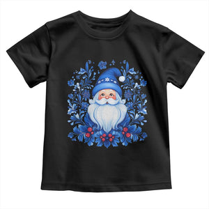 Norwegian Christmas Scandinavian Yule Santa Folk Art Winter Solstice Toddler T Shirt TS11 Black Print Your Wear