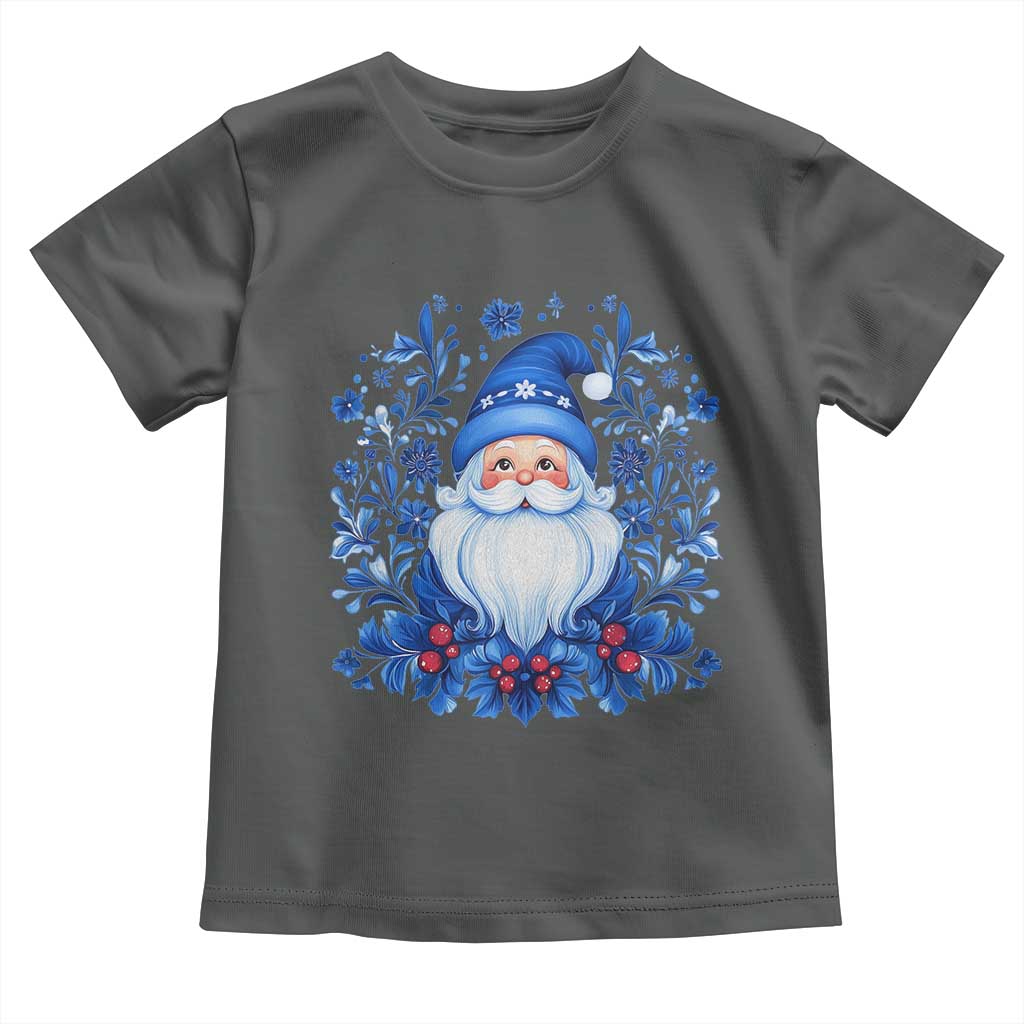 Norwegian Christmas Scandinavian Yule Santa Folk Art Winter Solstice Toddler T Shirt TS11 Dark Heather Print Your Wear