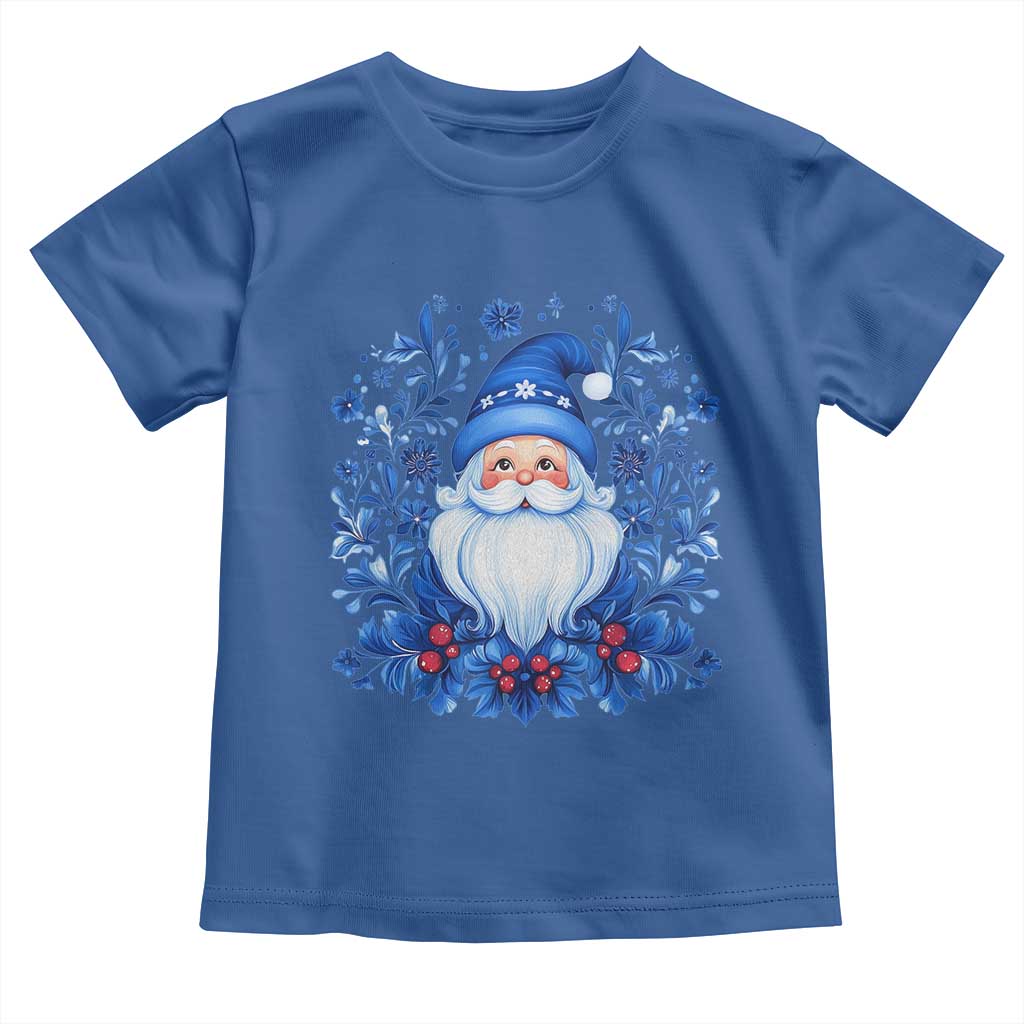Norwegian Christmas Scandinavian Yule Santa Folk Art Winter Solstice Toddler T Shirt TS11 Royal Blue Print Your Wear