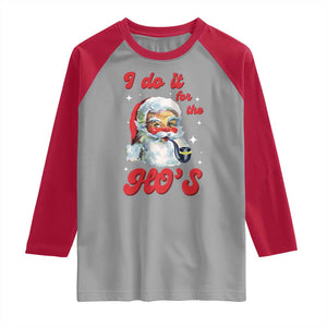 Funny I Do It For The Ho's Raglan Shirt Christmas Black Naughty Santa TS11 Sport Gray Red Print Your Wear