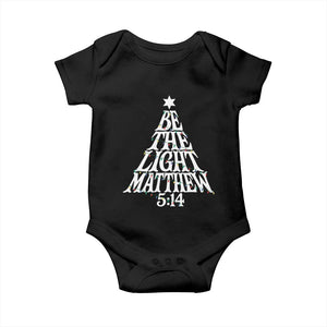 Christmas Be The Light Baby Onesie Christian Xmas Bible Verse TS11 Black Print Your Wear