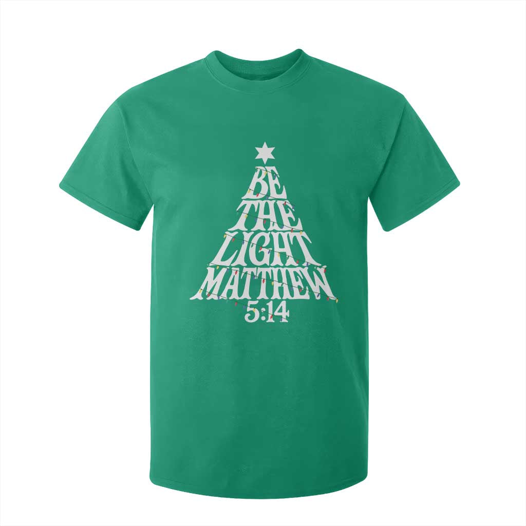 Christmas Be The Light T Shirt For Kid Christian Xmas Bible Verse TS11 Irish Green Print Your Wear
