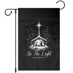 Be The Light Christian Christmas Garden Flag Nativity Scene Bible Verse TS11 Black Print Your Wear