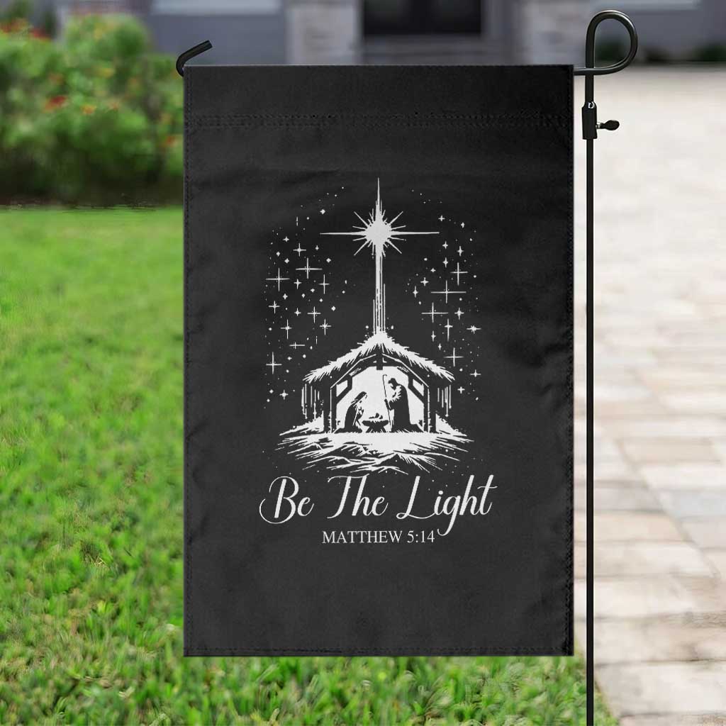 Be The Light Christian Christmas Garden Flag Nativity Scene Bible Verse TS11 Print Your Wear