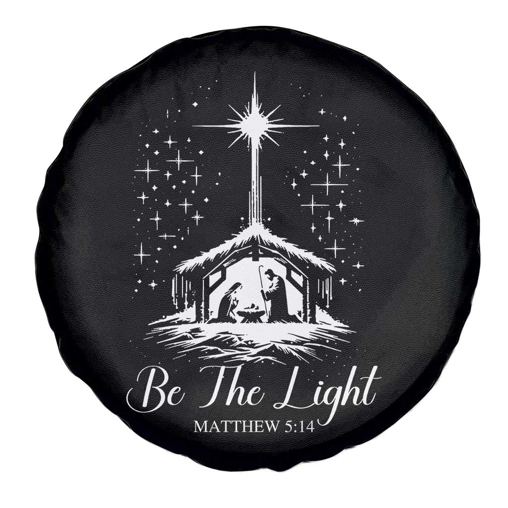 Be The Light Christian Christmas Spare Tire Cover Nativity Scene Bible Verse TS11 Print Your Wear