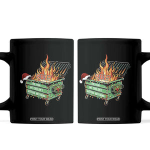 Funny Lil Dumpster Fire 2025 Coffee Mug The Year We Couldnt Afford Anything TS11 Black Print Your Wear