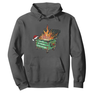 Funny Lil Dumpster Fire 2025 Hoodie The Year We Couldnt Afford Anything TS11 Dark Heather Print Your Wear