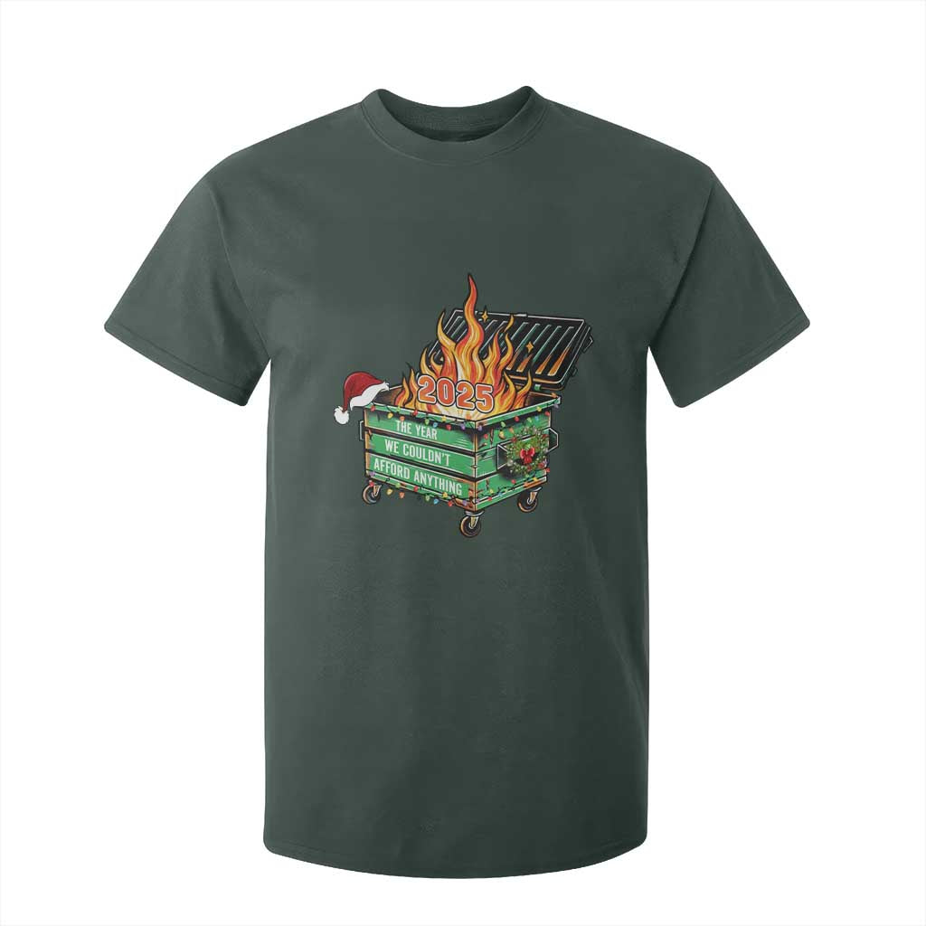 Funny Lil Dumpster Fire 2025 T Shirt For Kid The Year We Couldnt Afford Anything TS11 Dark Forest Green Print Your Wear