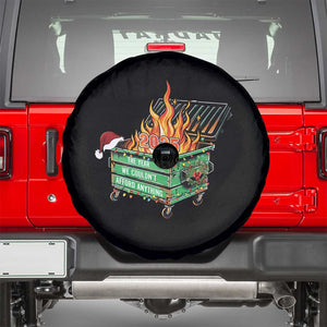 Funny Lil Dumpster Fire 2025 Spare Tire Cover The Year We Couldnt Afford Anything TS11 Black Print Your Wear