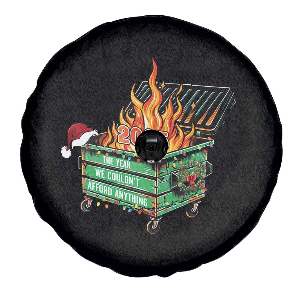 Funny Lil Dumpster Fire 2025 Spare Tire Cover The Year We Couldnt Afford Anything TS11 Print Your Wear