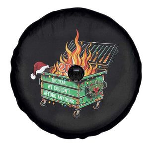 Funny Lil Dumpster Fire 2025 Spare Tire Cover The Year We Couldnt Afford Anything TS11 Print Your Wear