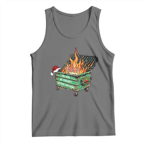 Funny Lil Dumpster Fire 2025 Tank Top The Year We Couldnt Afford Anything TS11 Black Heather Print Your Wear