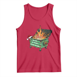 Funny Lil Dumpster Fire 2025 Tank Top The Year We Couldnt Afford Anything TS11 Red Print Your Wear