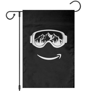 Funny Skiing Snowboard Garden Flag Snow Goggles Snow Mountain Winter Sport TS11 Black Print Your Wear