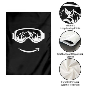 Funny Skiing Snowboard Garden Flag Snow Goggles Snow Mountain Winter Sport TS11 Print Your Wear