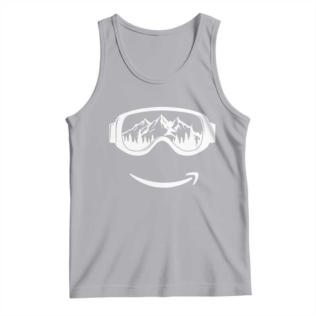 Funny Skiing Snowboard Tank Top Snow Goggles Snow Mountain Winter Sport TS11 Athletic Heather Print Your Wear