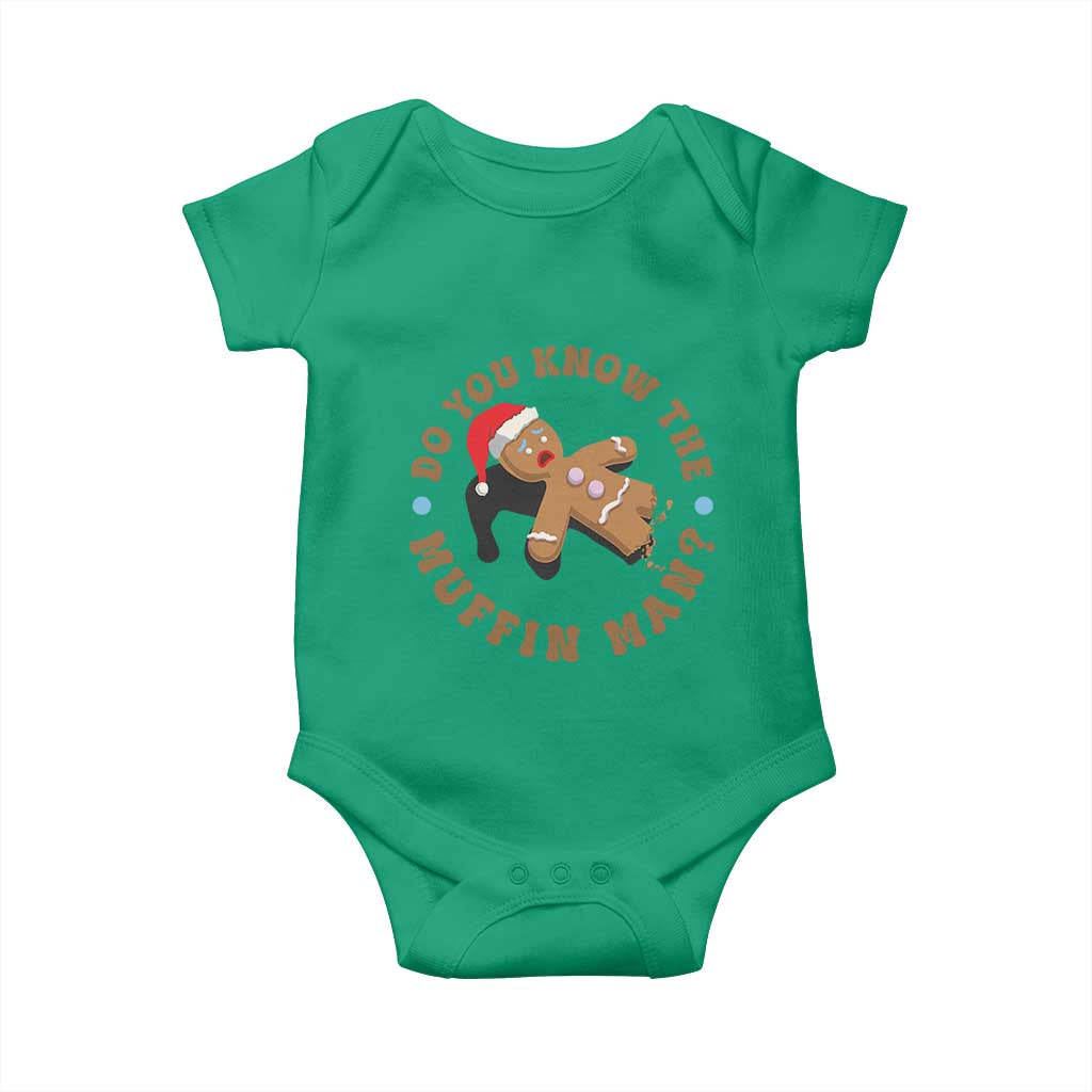 Christmas Gingerbread Baby Onesie Funny Do You Know The Muffin Man TS11 Irish Green Print Your Wear