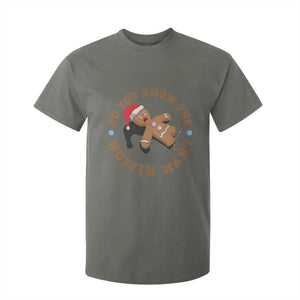 Christmas Gingerbread T Shirt For Kid Funny Do You Know The Muffin Man TS11 Military Green Print Your Wear