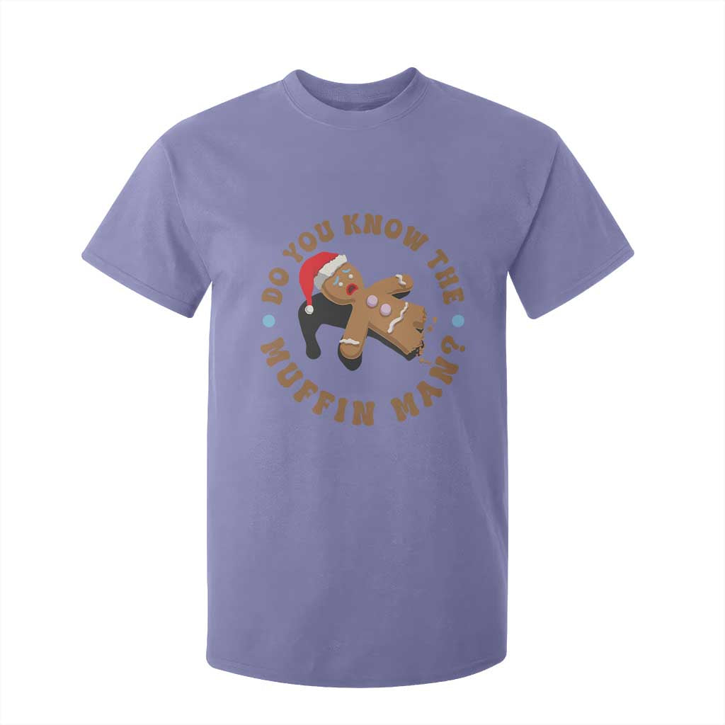 Christmas Gingerbread T Shirt For Kid Funny Do You Know The Muffin Man TS11 Violet Print Your Wear
