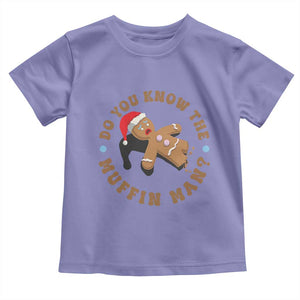 Christmas Gingerbread Toddler T Shirt Funny Do You Know The Muffin Man TS11 Violet Print Your Wear